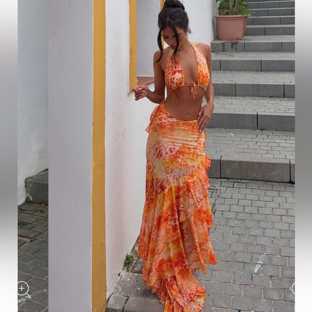OUTCAST CASI MAXI DRESS CALILE SIZE S - Picture 2 of 6